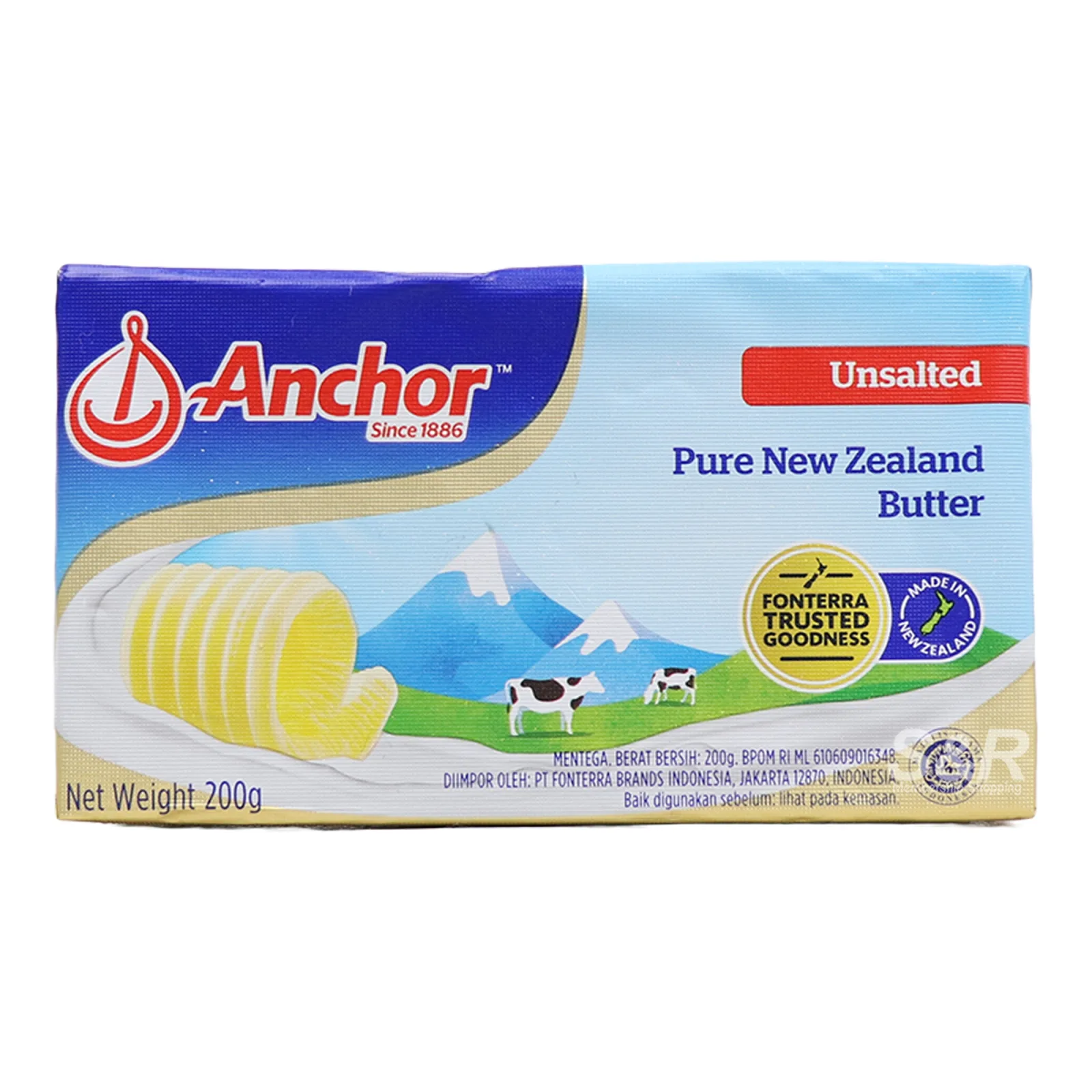 Anchor Butter Pats Unsalted 200 GR