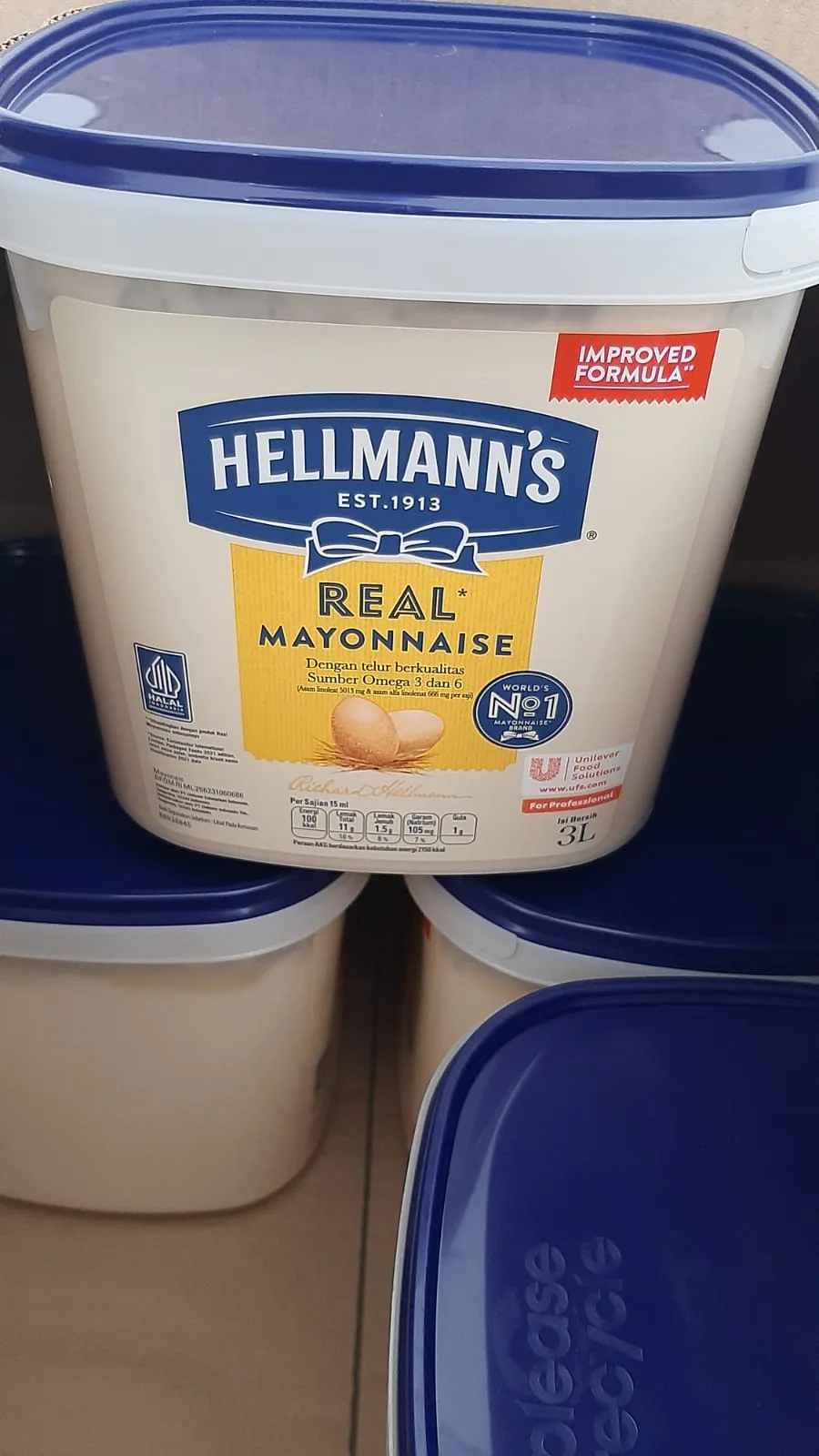 Hellmans Real Mayonaise 3 LT